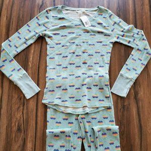 NWT Hello Nite thermal pajama set - hearts - 14